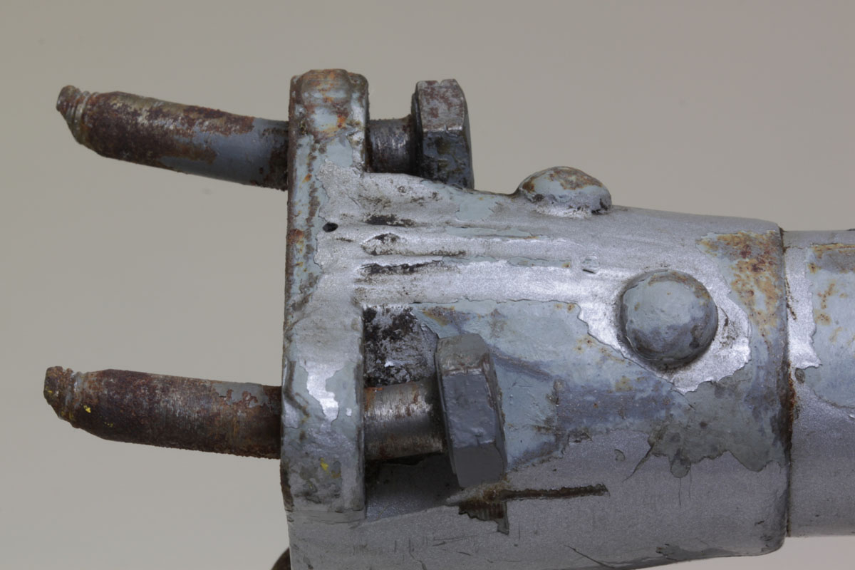 Figure A8: Fractured upper attachment bolts on right side of compression strut